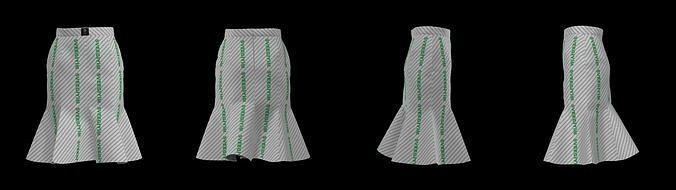 pedazos falda modelo sveegiyim moda ropa Moda 3d print model - Mito3D