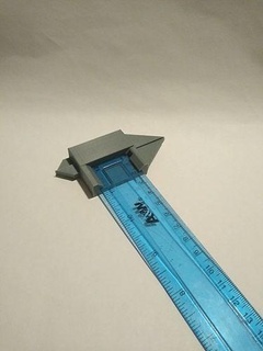 semi accurate 3-d printed analog calipers ruler attachment 3 printing accessories design measure measuring office supply tape hobby diy hand tools houseware dimension fix bit 3d print model - Mito3D