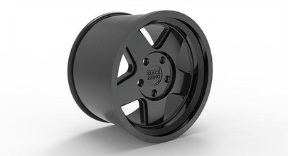 semi gloss black rhino realm wheel series american racing printable model truck rim hobby diy automotive 3d print model - Mito3D