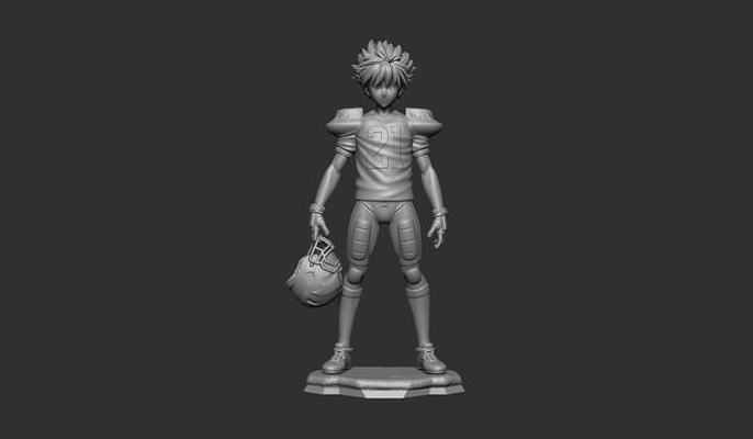 sena of olho escudo 21 eyeshield21 brinquedos figura anime admirador arte jogos 3d print model - Mito3D