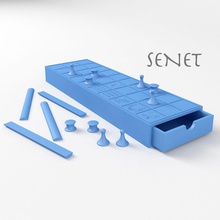 senet Antik Mısır oyunu oyun-oyuncak Firavun eski Yönetim Kurulu oyun hiyeroglifler tarih oyna oyunlar oyuncaklar oyuncak oyunları tahta piyon oyma sopa taş 3d print model - Mito3D