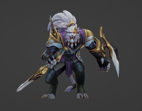 sentinel rengar lol league of legends leagueoflegends 3d printing charactergame tiger fighter fantasy fiction wildrift games toys 3d print model - Mito3D