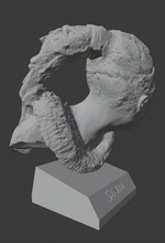 senua ritratto sacrificio hellblade art il busto figura realistici gioco carattere ragazza guerriero donna celtic statua sculture 3d print model - Mito3D