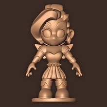 seraphina liga legendas campeão Holofote canção arte personagem esculturas 3d print model - Mito3D