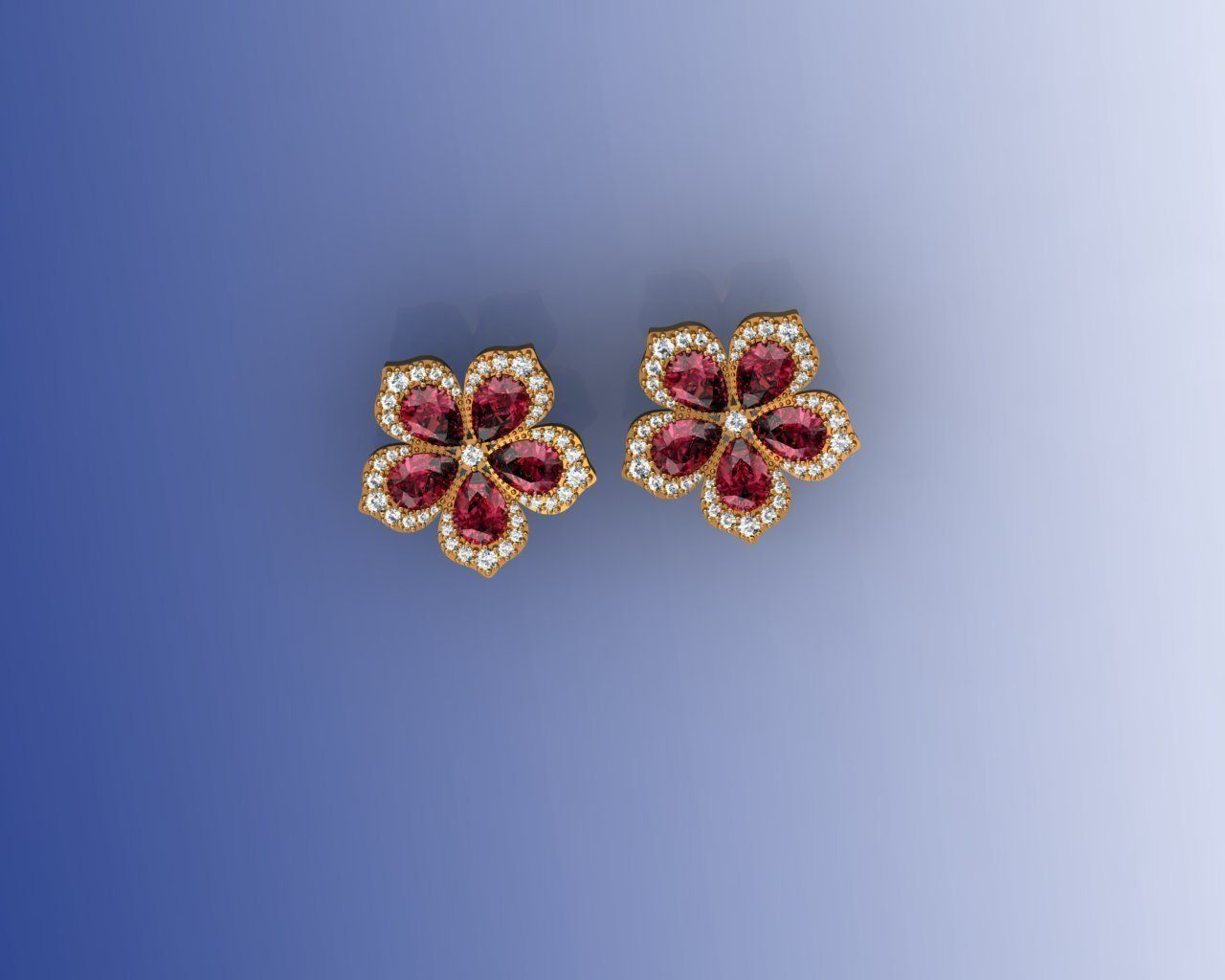 sergi1 jewelry fashion challenge sergi diamond precious earrings 3D print model - Mito3D