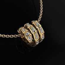 serpenti kolye takı lüks zarif yüzük mücevher altın gümüş düğün elmas küpe bilezik kolyeler gergedan aksesuar moda tasarım bvlgari bulgar yılan 3d print model - Mito3D