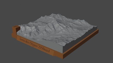 serra orgaos montanha panorama vulcão terreno Ambiente natureza fotogrametria elevação dem Ciência 3d print model - Mito3D