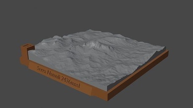 namuli Montagne paysage volcan terrain environnement nature photogrammétrie élévation dem science 3d print model - Mito3D