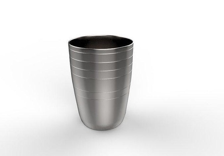 servis bardak 3d çelik model 3dmodel Çelik cam mutfaklar su bardağı düşük poli iç tasarım krom metal mutfak Sanayi modern ev yemek 3d print model - Mito3D