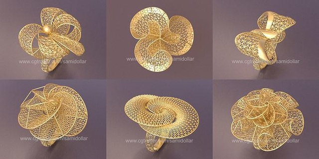 Ayarlamak 6 ultra vizyon rings 003 ultravizyon yüzük yüzükler altın gümüş Bedava Gemvision Türk jcad mücevherat mücevher takı 3d print model - Mito3D