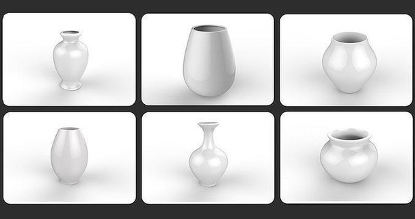 einstellen 6 Vase 3d Drucken Keramik Kunst Einfachheit Porzellan Haushaltswaren Stereolithographie sla 3dmodel 3dmodelling 3dmodeller 3dvase Blume Blumenvase 3dlover Haus Wohnzimmer Dekor dekorativ drucken 3d print model - Mito3D