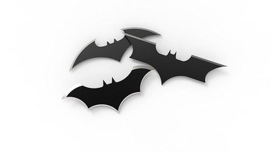 set batman batarang model 3d print art steel shadow melee weapon printable dc comics solidworks design hobby diy illustration 3d print model - Mito3D
