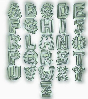 Ayarlamak Cortante sayılar letras Mario sayısal kardeşler tasarım alfabe tipografi tip tipografik yazı tipi Metin çeşitli kesici kurabiye Galletita fondan masa makarna depo pasteleria fırın hobi kendin yap 3d print model - Mito3D