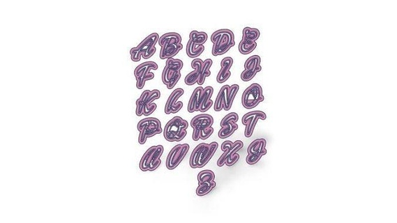 Ayarlamak Cortantes abecedario Barbie alfabe letras harfler Muñeca Cortante kurabiye masa mayuskula küçük Decoracion depo fırın pasteleria kokina casa pişirmek hobi kendin yap 3d print model - Mito3D