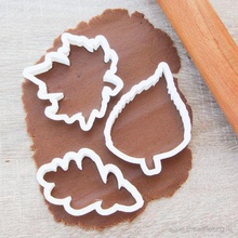 set leaves cookie cutter professional 3dprinting biscuit biscuits cookiecutter cooky dining fondant ginger gingerbread house household keyhole kitchen kitchenware pastry printable 3d print model - Mito3D