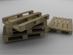 conjunto de paletes novos hobby-diy industrial transporte armazenamento ferramenta frete contêiner carga madeira hobby diy mão as ferramentas manuais 3d print model - Mito3D