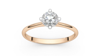 conjunto de nueve solitaire ring la joyería 3d brillante colección corte compromiso moda gem oro imprimible los anillos ronda blanco y belleza a años rosa 3d print model - Mito3D