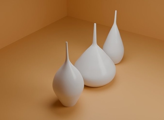 set of three modern minimalist vase stl files 3d printable home decor printing unique house 3dvase decorativevase modernvase ceramicvase glassvase flowervase abstractvase minimalistvase elegantvase vintagevase 3d print model - Mito3D