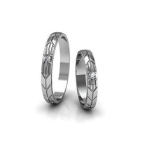 conjunto anel pronto 3d impressão joalheria platina ouro prata gema brilhante imprimível diamante esterlina noivado moda beleza Casamento safira roupa rubi diamantado espigueta 3d print model - Mito3D