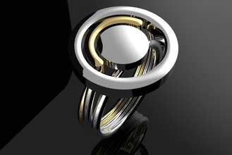 einstellen of ringe ring juwel gold sterling kunst luxus schmuck elegant modell 3d drucken design 3d print model - Mito3D