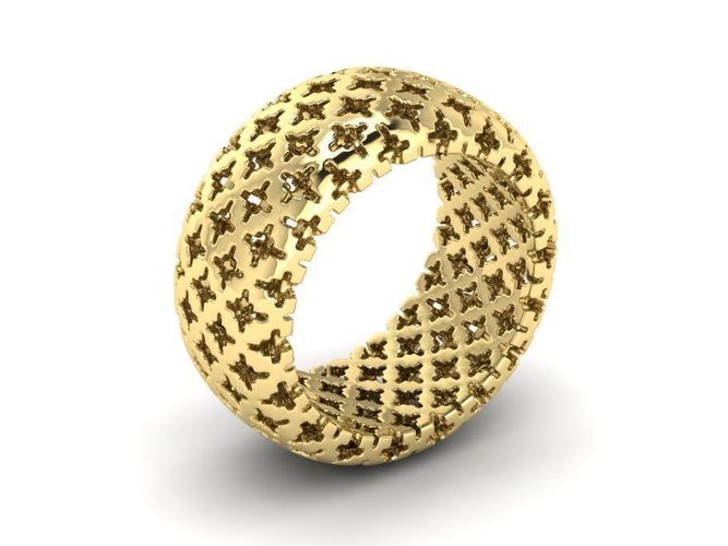setochka gold silver ring finger jewelery diamond pendant bracelet sergi jewelry rings 3D print model - Mito3D