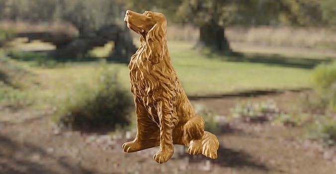 normatizador Inglês chien cão animal Gordon setters arte esculturas 3D print model - Mito3D