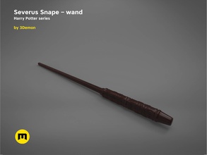 severus snape wand - harry potter films hogwarts witchcraft wizardy dumbledore magician magic witchery hermione ron games toys wizard deatheater 3d print model - Mito3D