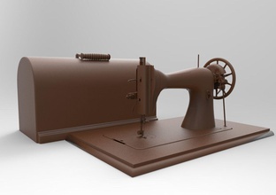 coser máquina cantante esfinge antiguo grunge madera oxidado pasatiempo bricolaje diy mano herramientas 3d print model - Mito3D