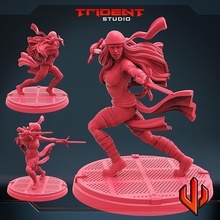 sexy amber hero tabletop miniatures sculptures toys games games toys 3d print model - Mito3D