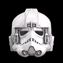 sergente guerre impero maglia indietro at conducente casco testa plastica armatura sicurezza arte scansioni repliche 3d print model - Mito3D