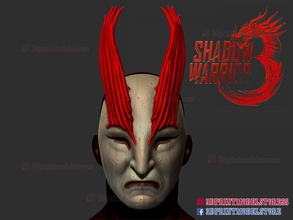 shadow warrior 3 mask helmet horror halloween blood knight cosplay costume 3d print file monster demon china japanese game games toys 3d print model - Mito3D