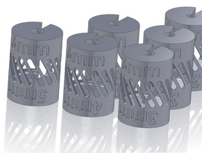 shaft coupling - metric reducers hobby-diy printable reducer hobby diy mechanical parts 3d print model - Mito3D