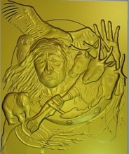 şaman hayvanlar antik model artcam odun oymacılık cnc altay sanat heykeller 3d print model - Mito3D