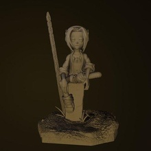 xamã rei yho asakura yhoasakukra shaman anime manga desenho animado espírito personaje túmulo colecionar xamãs serie esculturas arte 3d print model - Mito3D