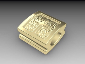 shamballa de la pulsera cerradura joyería bloqueo macramé cruz hechos a mano piedras preciosas plata oro las pulseras 3d print model - Mito3D