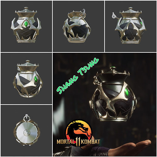 shang tsung almas filactérios roubado espíritos gatinhos shangtsung mk11 mortal kombat combate cosplay armaduras arma jogos brinquedos 3D print model - Mito3D