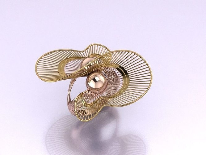 forma filigrana squillare gioielleria oro sterlina stampabile argento gioiello nozze Fidanzamento moda bellezza diamante Stampa anelli engagement 3D print model - Mito3D