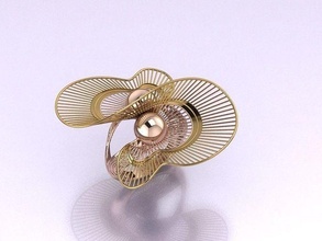 şekil telkari yüzük takı altın sterlin yazdırılabilir gümüş mücevher düğün nişan moda güzellik elmas Yazdır yüzükler angagem 3d print model - Mito3D