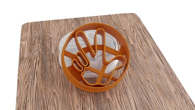 gestalten Hand Karikatur Fixie 3d Drucker Formen Kochen Modellieren köstlich Lebensmittel Süss Kekse Urlaub Zucker lecker Kinder Teig Bäckerei Produkte Vergnügen Dessert Hobby 3d print model - Mito3D