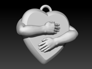 la forma del mio cuore gioielli ciondolo di san valentino heartshape shadeofmyheart carattere umana abbigliamento stampa ciondoli 3d print model - Mito3D