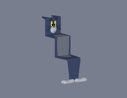 formes jerry escaliers Tom Jerry jouets Jeux jouet Jeu figure art dessin animé personnage mignonne chat drôle 3dprint Souris 3d print model - Mito3D