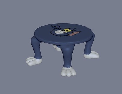 shapes tom - jerry table tomandjerry funny toys games toy game figure cartoon character cute cat mouse caricature 3dprint 3d print model - Mito3D