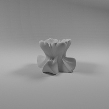 shapy vase house fluid design flower baroque kitchen dining 3d print model - Mito3D