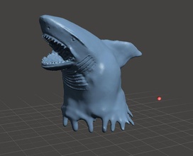 shark sea fish predator killer carnivore animal ocean art sculptures 3d print model - Mito3D