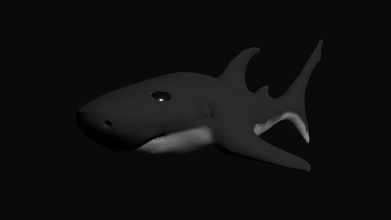 shark 3d modello di stampa pesce subacquea animale natura mare oceano shell naufragio affondata invertebrati art la pittura acqua sealife giochi i giocattoli 3d print model - Mito3D