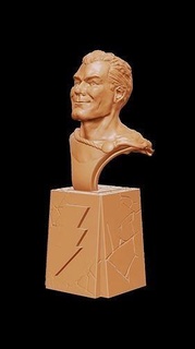 Shazam klasik dc kaptan harikası süper kahraman heykel reklam kitabı Sanat heykeller 3d print model - Mito3D