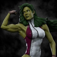she hulk 3d impressão estátua histórias quadrinhos maravilha hq quente mulher menina quadrinho mcu rígido homem aranha thor arte esculturas 3d print model - Mito3D