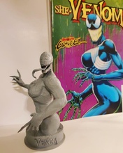 she-venom statue of woman claws sculpture art figurine venom she female bust sexy fanart comicbook sculptures 3d print model - Mito3D
