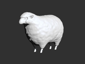 sheep coin bank animal toy money child gift kids toys cute games 3d print model - Mito3D