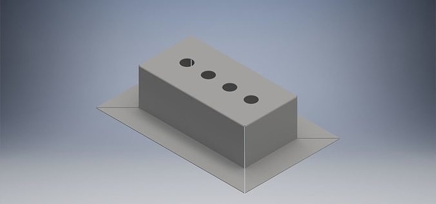foglio metallo lamiera industriale design acciaio meccanico parti scienza ingegneria 3d print model - Mito3D